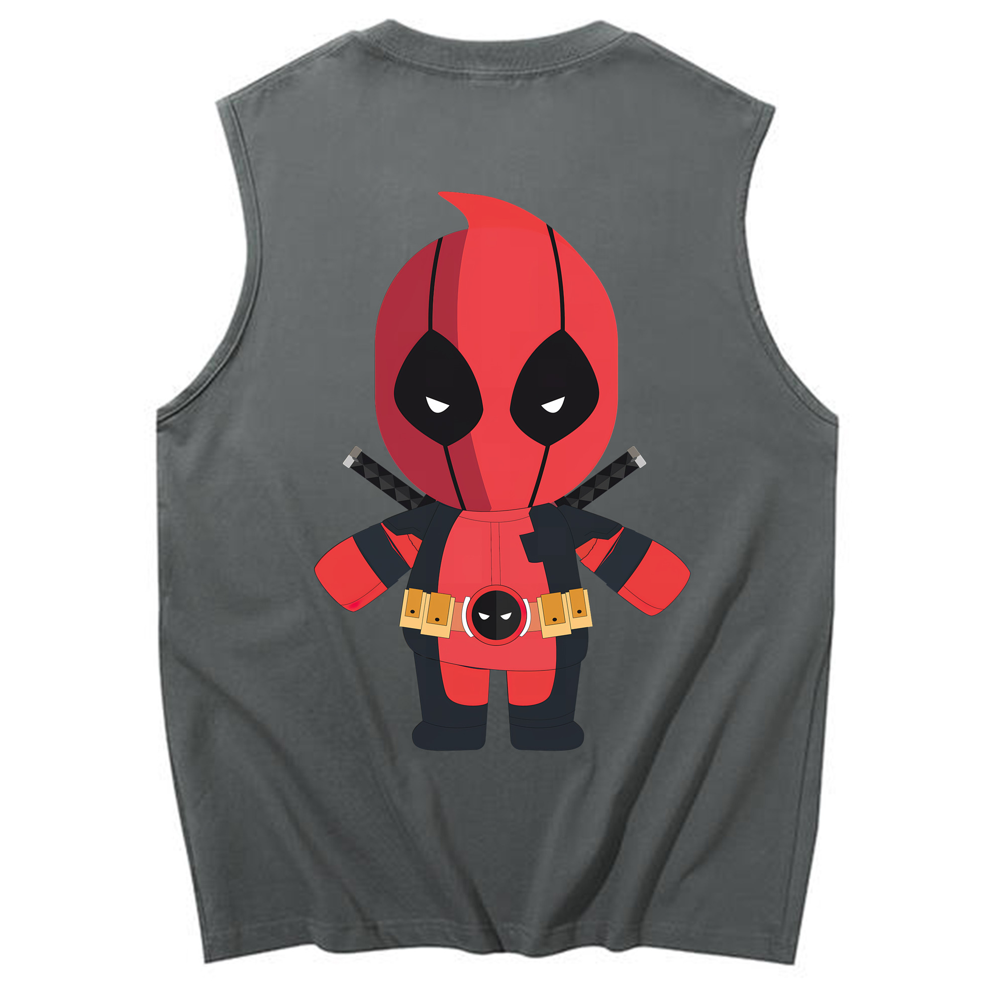 （画像用） Deadpool デッドプール コットン100％タンクトップ（背面プリント）